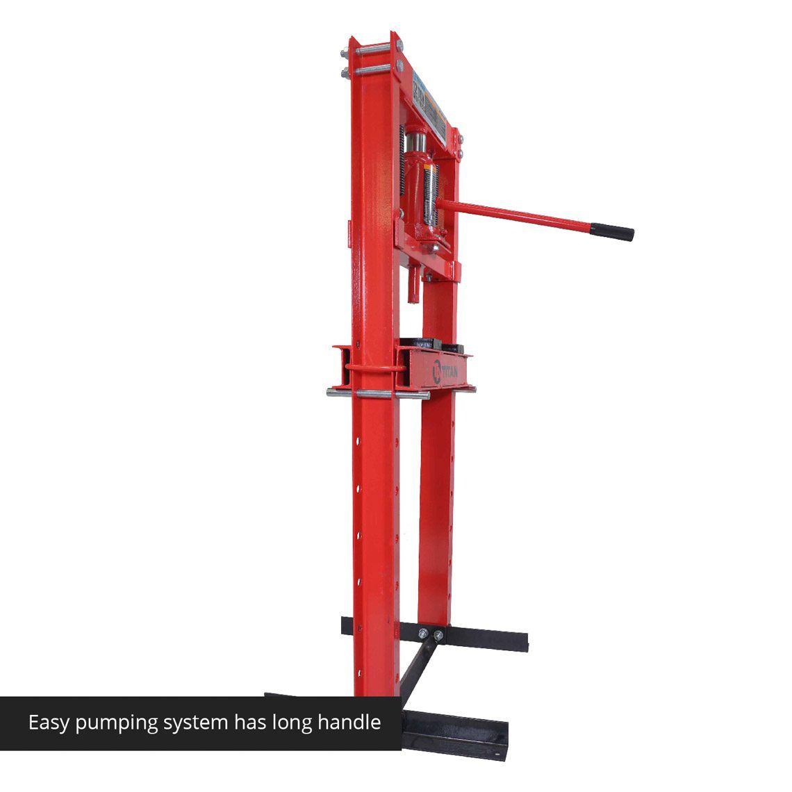 XXJD120012 12 Ton Shop Press Floor H-Frame Press Plates Hydraulic Equipment Jack Stand 
