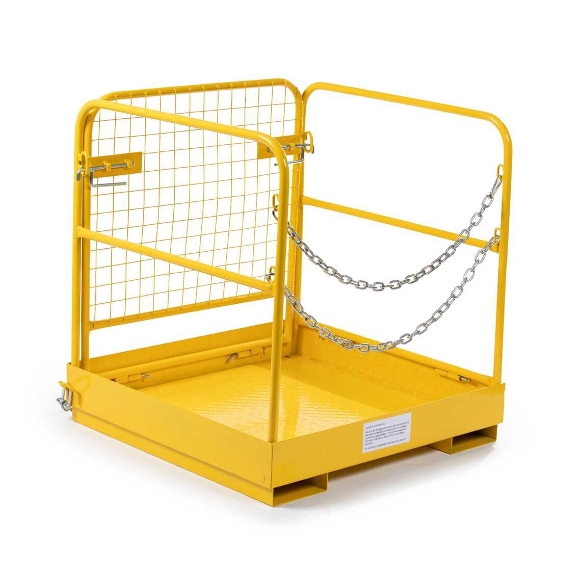 Work Platform Steel Lift Basket Aerial 36 x 36 Heavy Duty Forklift Safety Cage 