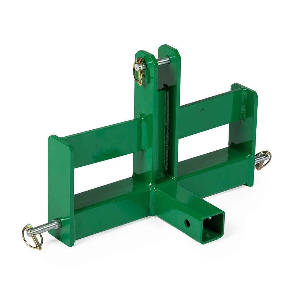 Scratch and Dent - Green Tractor Drawbar with Suitcase Weight Brackets, 2  Receiver