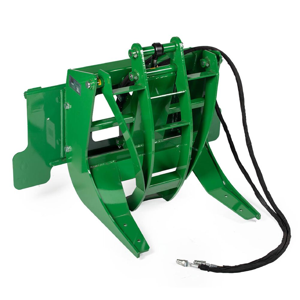 29 Hydraulic Log Grapple Attachment Fits John Deere Hook and Pin Tractors  - Single 3,000 PSI Cylinder - 42 Opening Grapple Height - Idea for Large  Rocks, Thick Brush, Debris Clearing