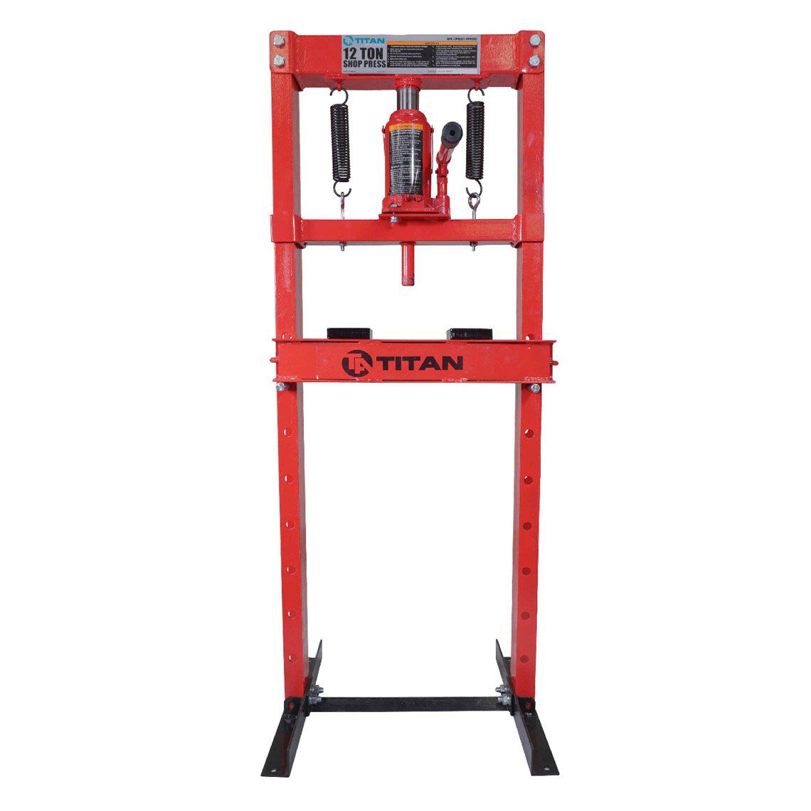 Hydraulic Shop Press Floor Shop Equipment 12 Ton 12T H Frame Red High Quality 