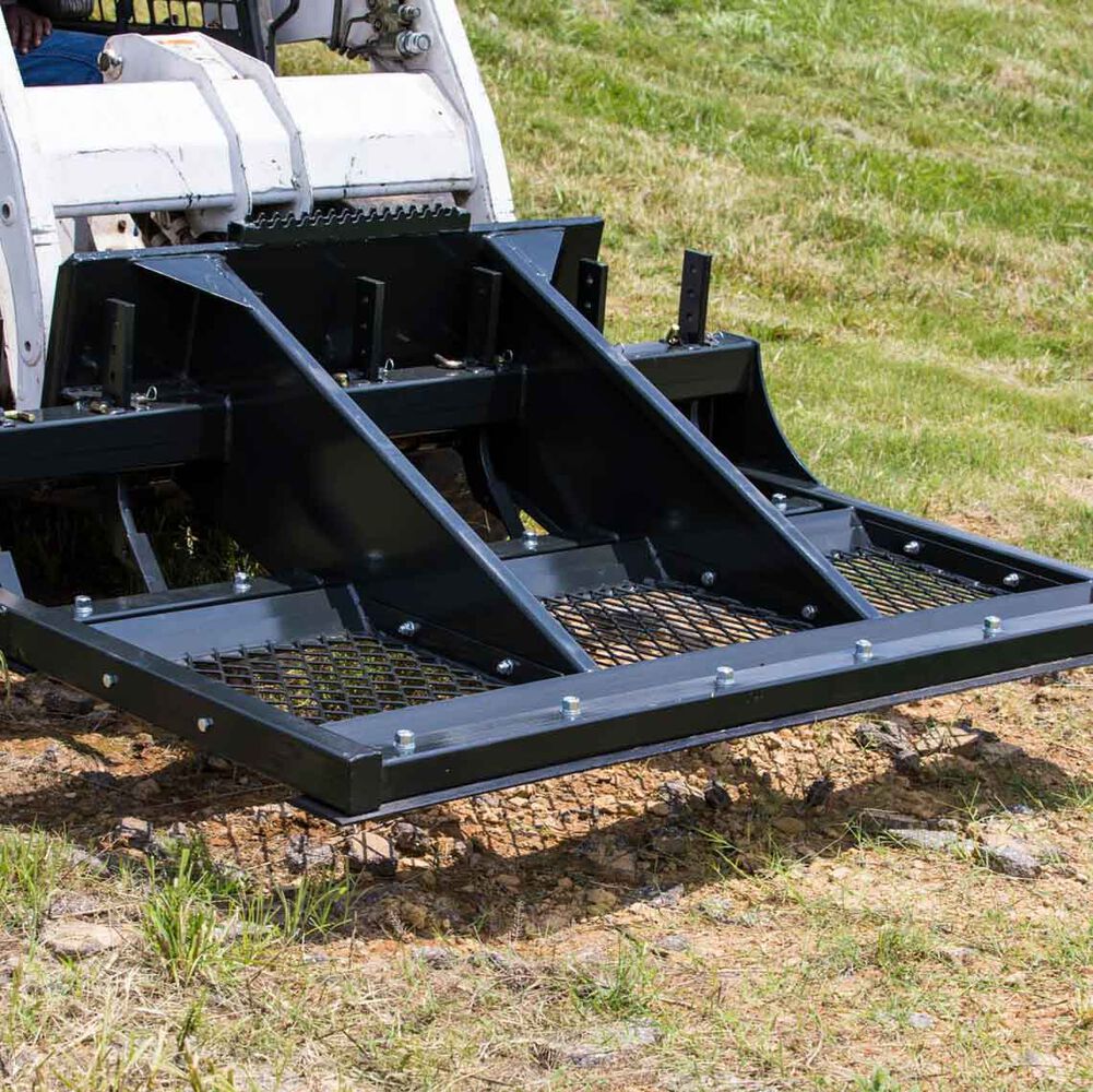 Skid Steer Land Planer With Optional Comb Attachment