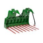 60-in Tine Bucket Attachment with 39-in Hay Bale Spears Fits John Deere Loaders