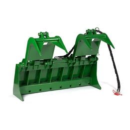 Tine Bucket Attachment with Optional Hay Bale Spears - Fits John Deere Loaders