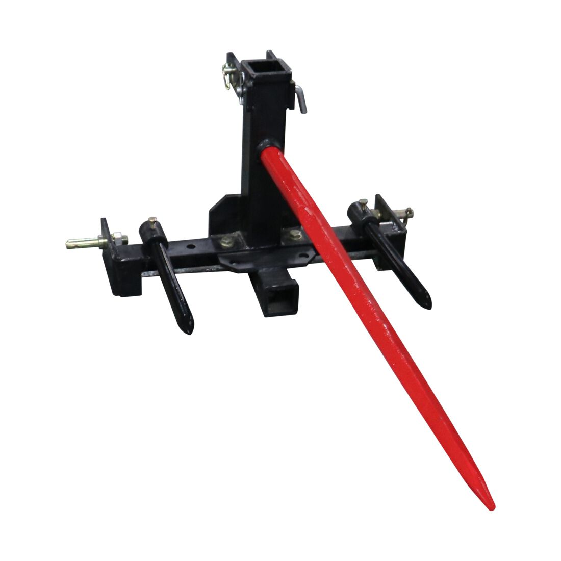 3 Point Category 1 Titan Distributors Inc Transformer Tractor Hitch with Hay Spears for Moving Hay Bales 