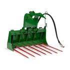 48-in Tine Bucket Attachment with 32-in Hay Bale Spears Fits John Deere Loaders