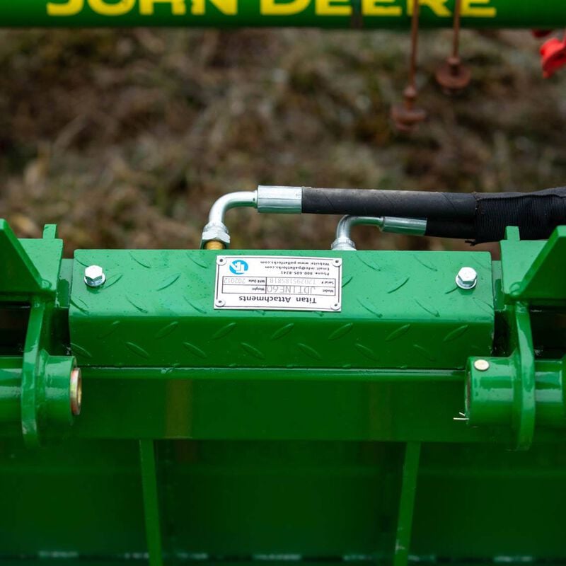 72-in Tine Bucket Attachment with 27-in Hay Bale Spears Fits John Deere Loaders