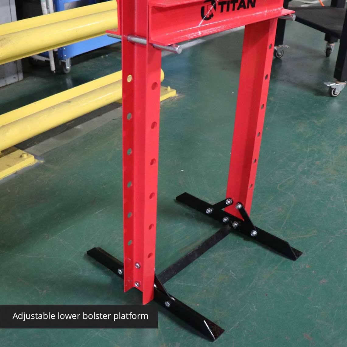 12 Ton Shop Press Floor H-Frame Press Plates Hydraulic Equipment Jack Stand SP12 