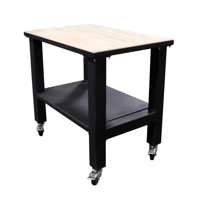 24x36 Heavy Duty Mobile Work Table with Wood Top