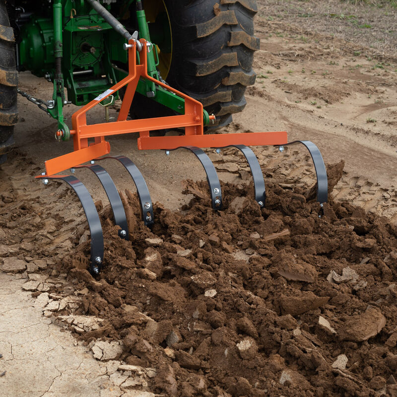 Category 1 3-Pt Cultivator With 6 Spring Steel Shanks Quick Hitch