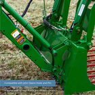 72-in Tine Bucket Attachment with 49-in Hay Bale Spears Fits John Deere Loaders