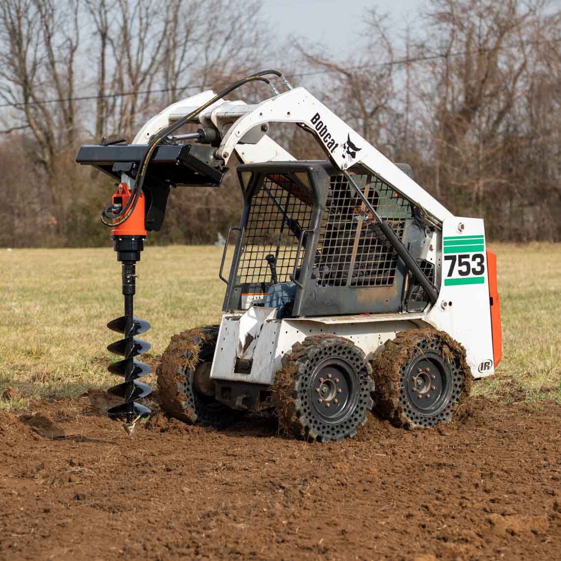 Titan Attachments Skid Steer Auger Frame & Bracket Post Hole Digger w/ 3000 PSI Planetary Drive 